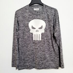 Marvel The Punisher T Shirt Mad Engine Long sleeve Performance Unisex Size Large